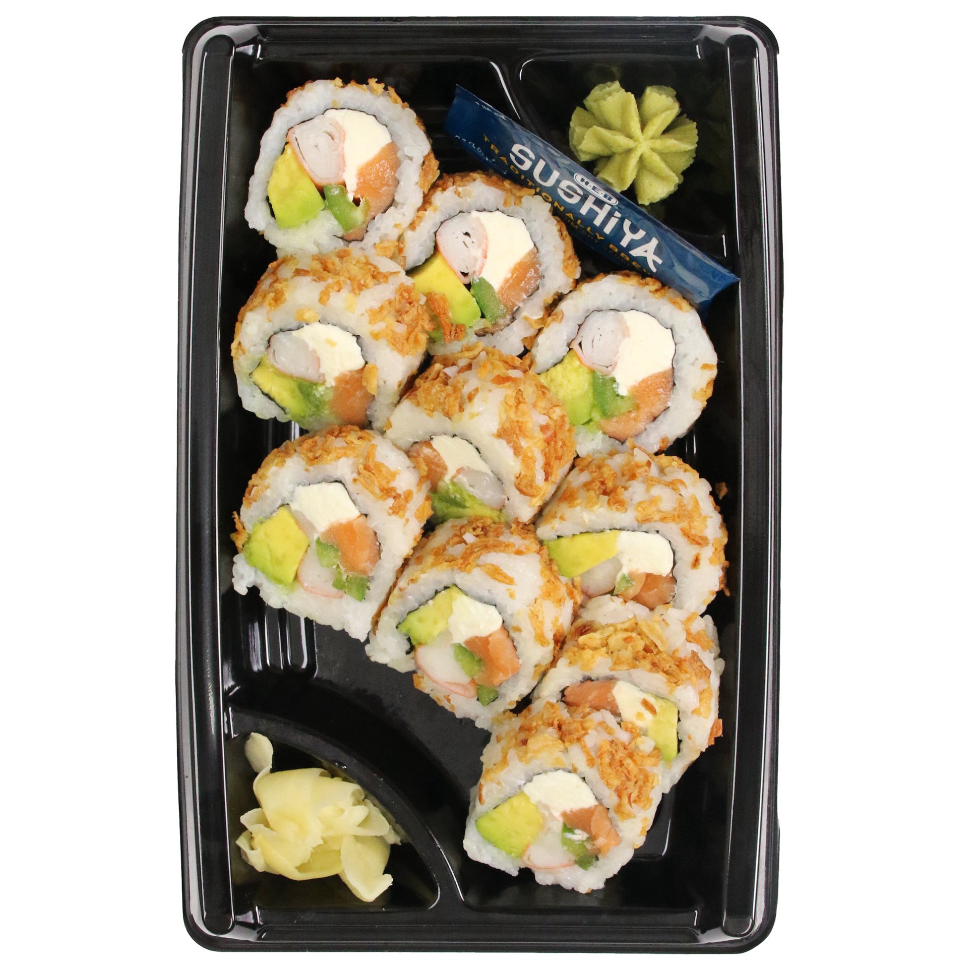 slide 1 of 1, H-E-B Sushiya Texan Roll, 10 ct