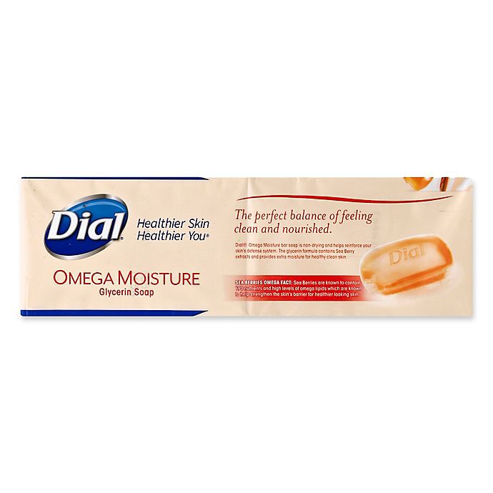 slide 2 of 3, Dial Omega Moisture Glycerin Soap Bars, 8 ct; 4 oz