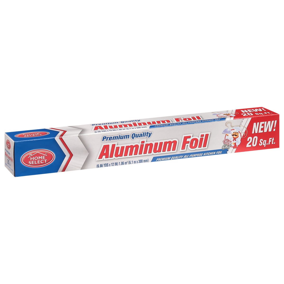 slide 2 of 9, Home Select 20 Sq Ft Premium Quality Aluminium Foil 1 ea, 1 ct