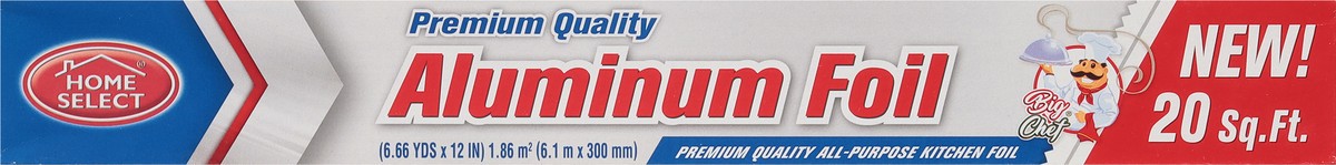 slide 9 of 9, Home Select 20 Sq Ft Premium Quality Aluminium Foil 1 ea, 1 ct