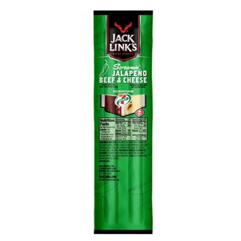 slide 1 of 1, 7-Select Screamin Beef & Jalapeno Cheese Stick, 1.2 oz