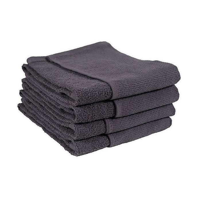 slide 1 of 2, SALT Dual Purpose Kitchen Towels - Grey, 4 ct