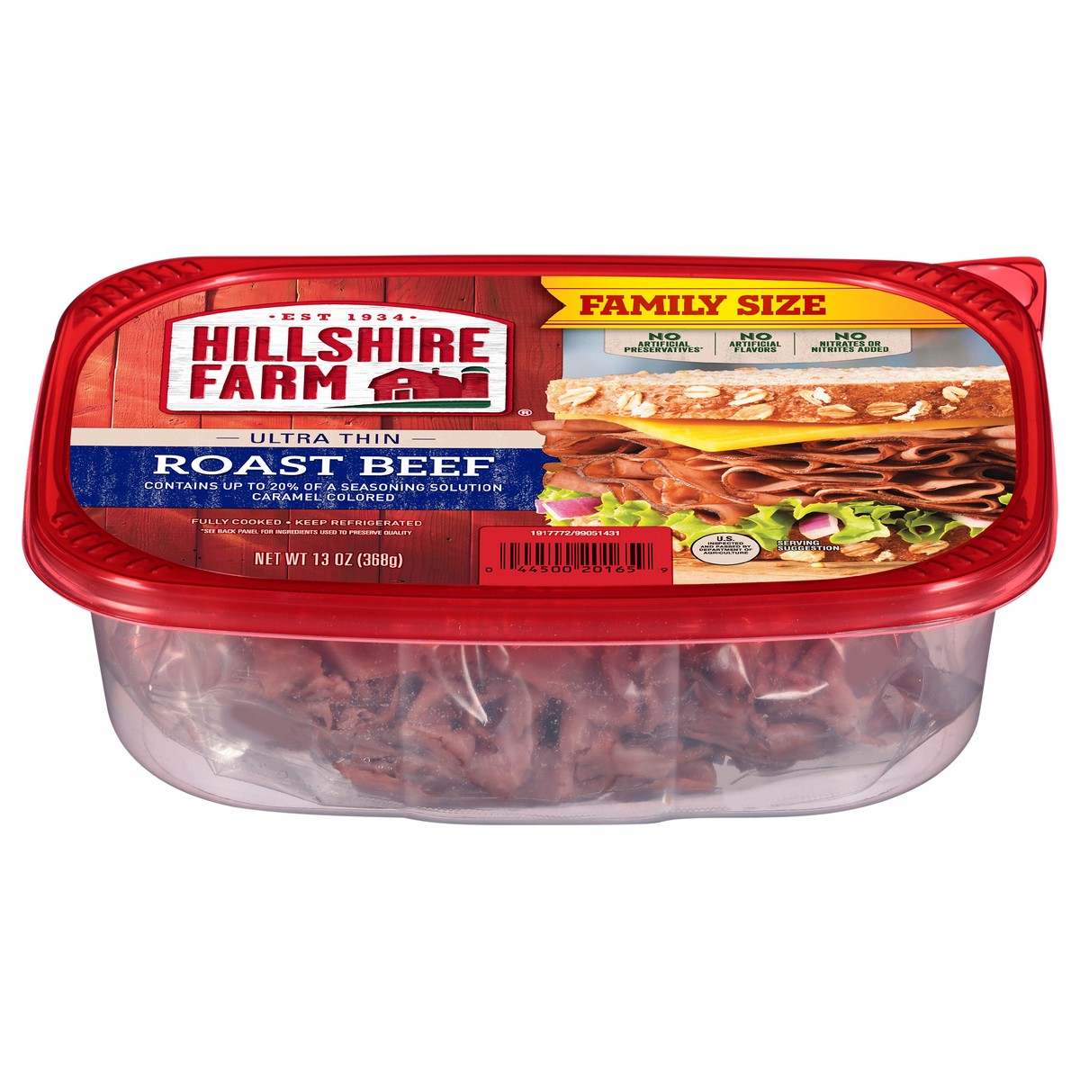 slide 1 of 2, Hillshire Farm Ultra Thin Sliced Deli Lunch Meat, Roast Beef, 13 oz, 13 oz