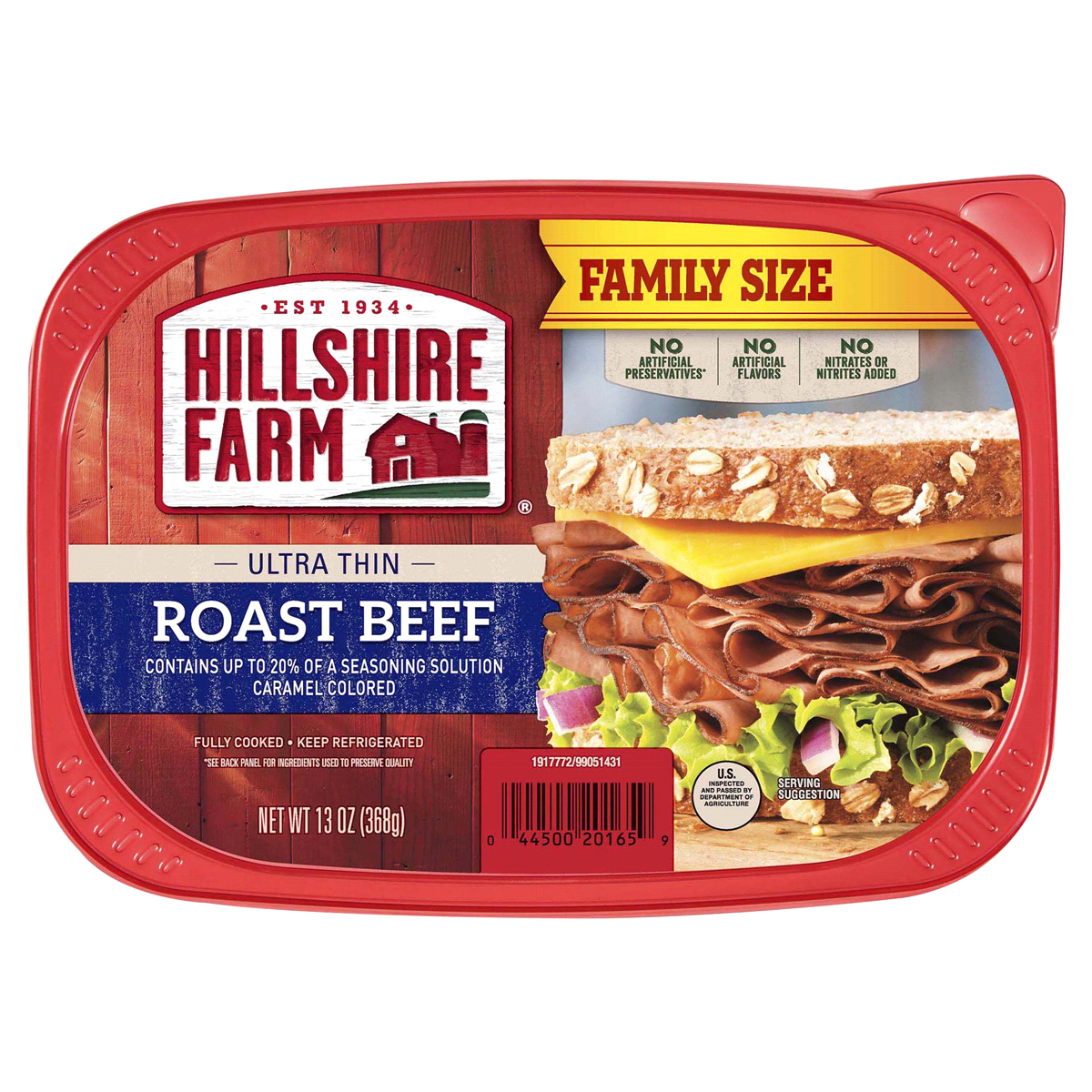 slide 1 of 6, Hillshire Farm Deli Select Ultra Thin Roast Beef, 13 oz