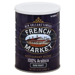 French Market Coffee Restaurant Blend Dark Roast Ground Coffee - 12 oz