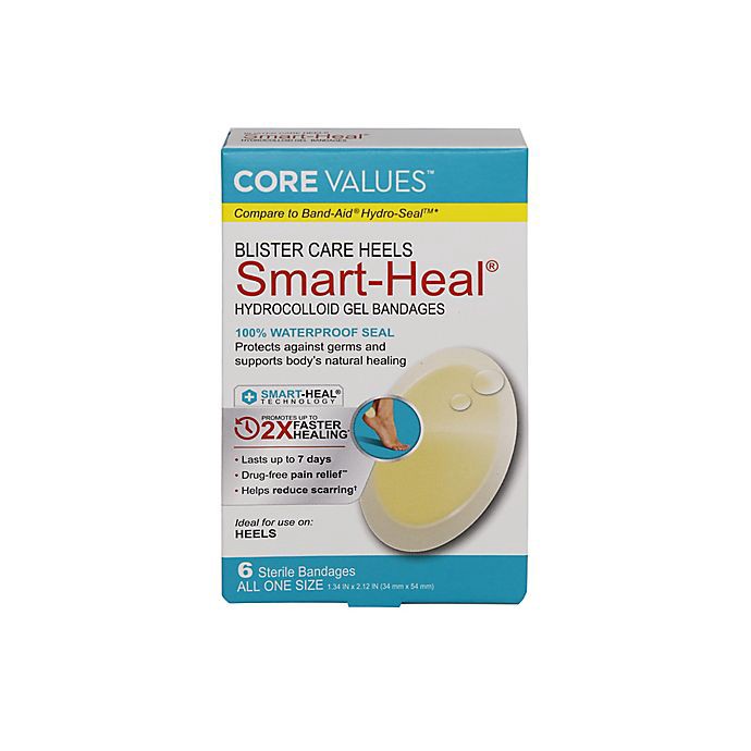 slide 5 of 5, Core Values Hydro Seal Blister Heal Bandages, 6 ct