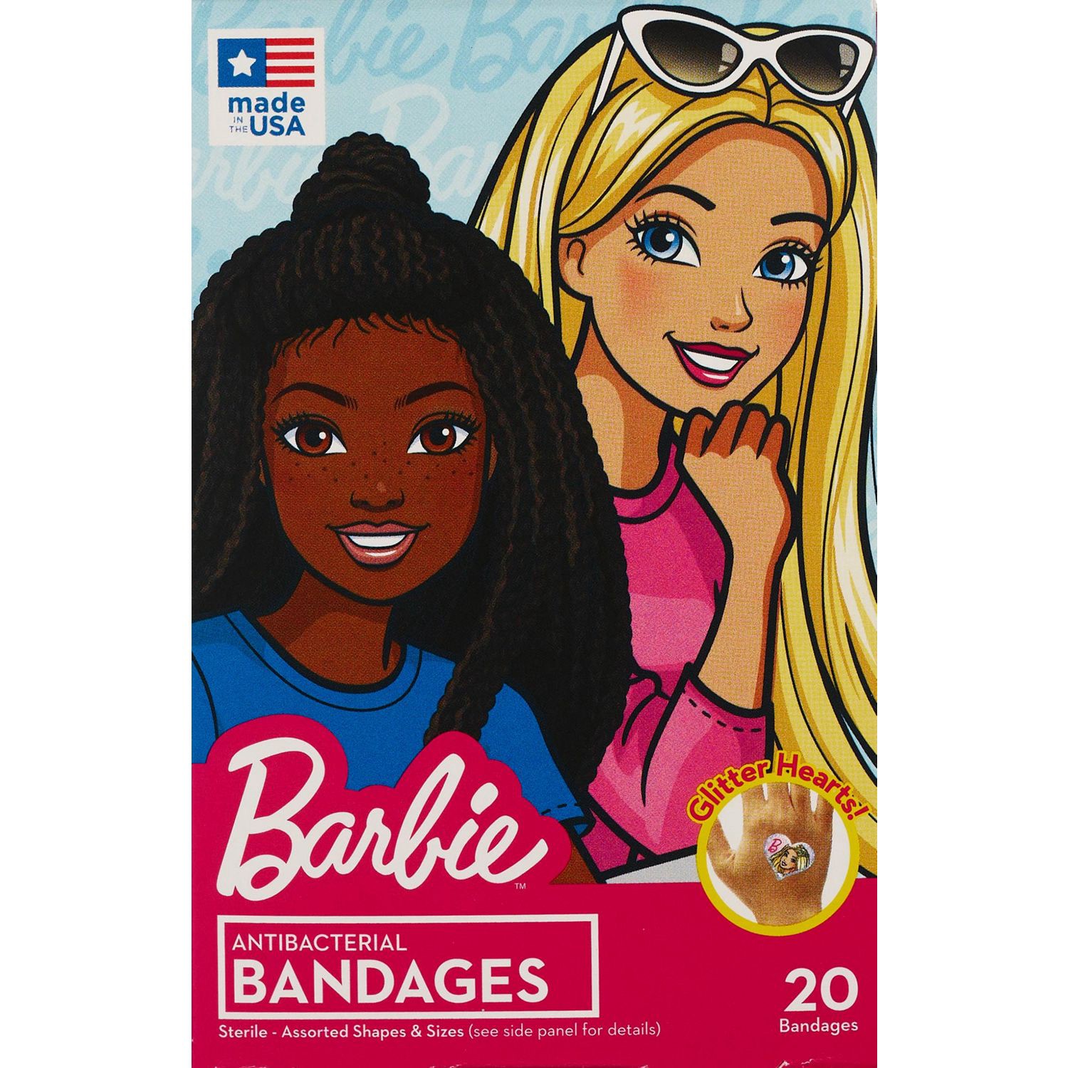 slide 3 of 4, Cvs Health Barbie Assorted Antibacterial Bandages, 20 Ct, 20 ct