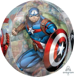 Amscan Avengers Orbz Character Foil Balloon, Circle, 16"