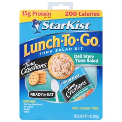 StarKist Lunch To-Go Deli Style Tuna Salad Kit 4 oz