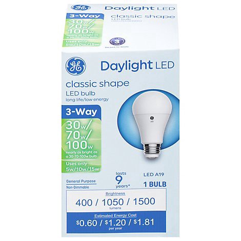 slide 1 of 1, Ge Led 30/100 3way Day Light Cec - 1 CT, 1 ct