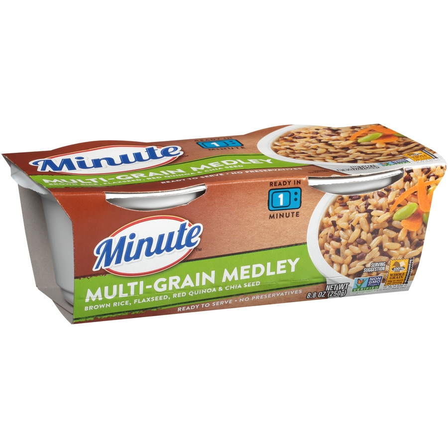 slide 2 of 8, Minute Rice Multi Grain Rice Mix, 8.8 oz