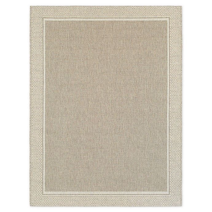 slide 1 of 5, Destination Summer Miami Border Indoor/Outdoor Area Rug - Natural, 5 ft x 7 ft