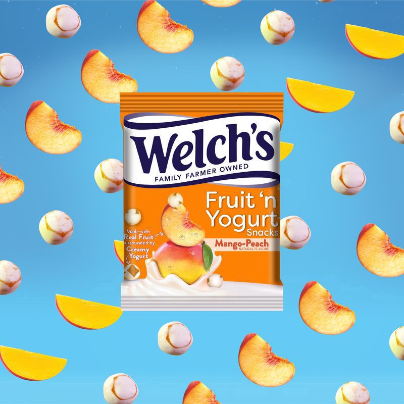 slide 2 of 3, Welch's Mango-Peach Fruit 'n Yogurt Snacks 8 - 0.7 oz Pouches, 8 ct