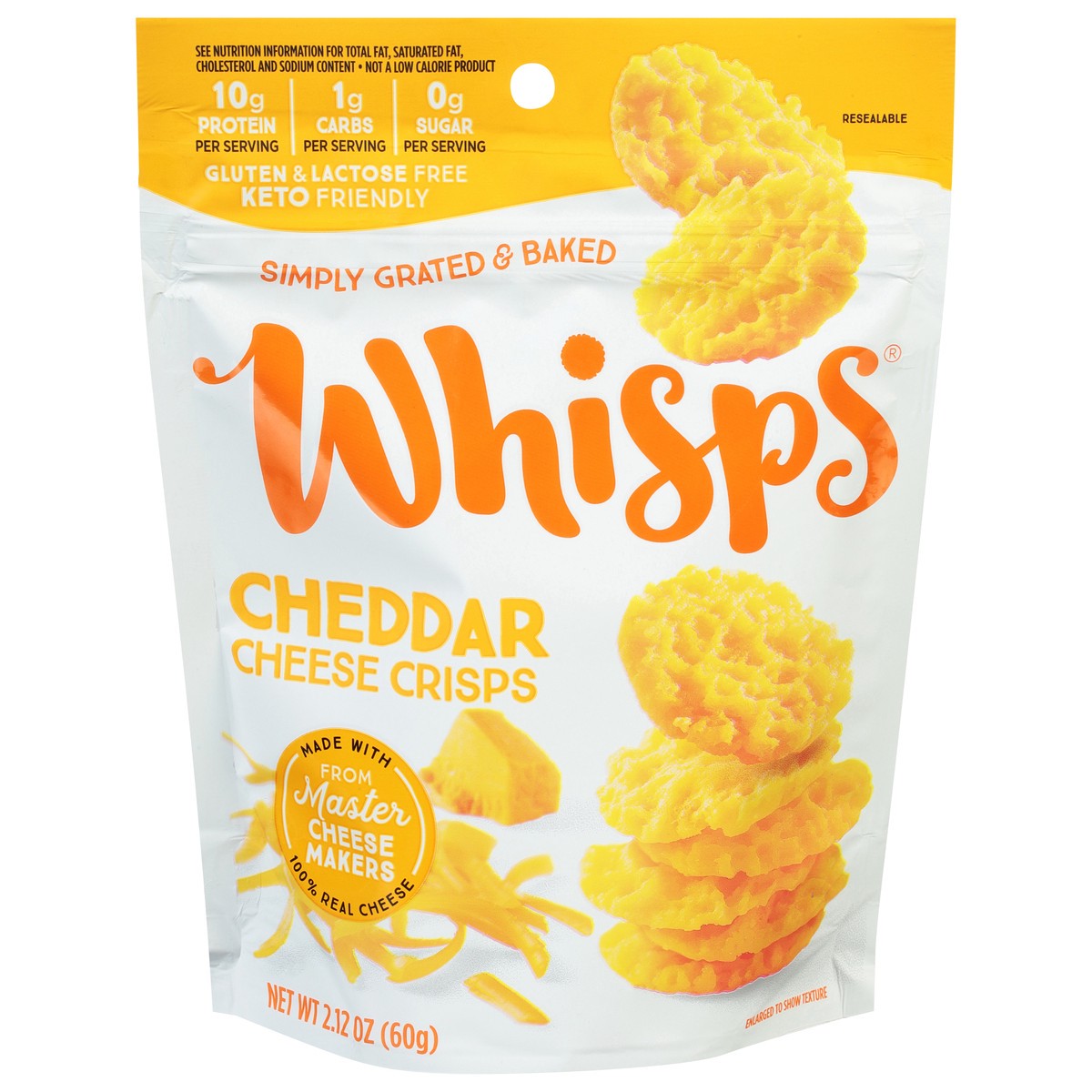 slide 1 of 9, Whisps Cheddar Cheese Crisps 2.12 oz, 2.12 oz