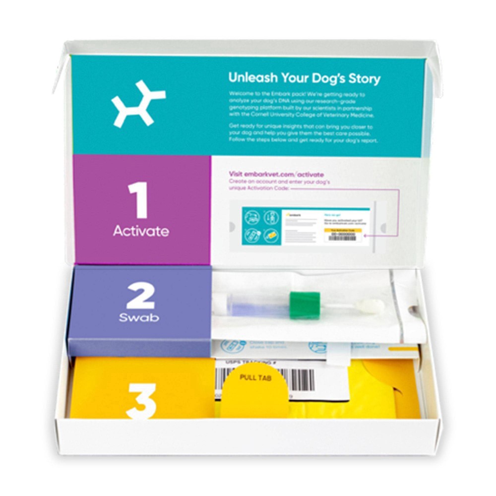 slide 4 of 8, Embark Vet Breed Identification Dog DNA Kit, 1 ct