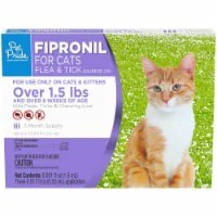 Pet Pride Fipronil Flea Tick Squeezeon For Cats Over 15 Lbs