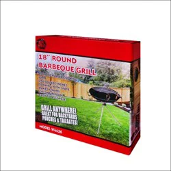 Uniqueware BBQ Grill 18in Diam 23inh