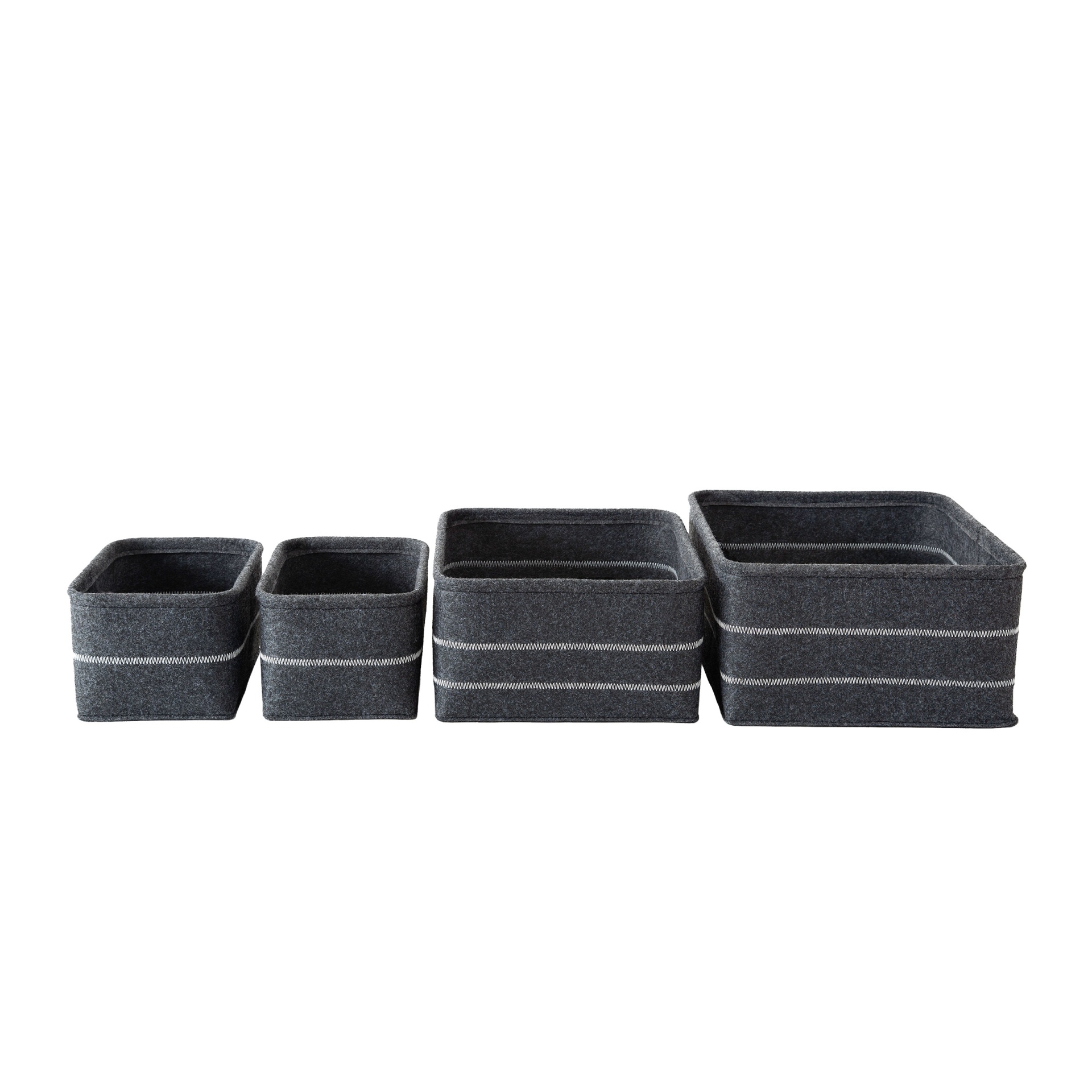 slide 4 of 4, Seville Classics Inc Seville Classics Felt Storage Baskets Set, 