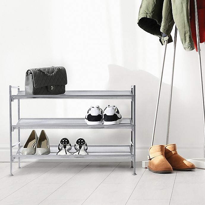 slide 6 of 6, Seville Classics Inc. 3-Tier Multi-Position Mesh Shoe Rack, 1 ct