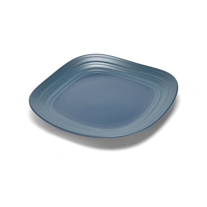 slide 1 of 1, Mikasa Swirl Square Salad Plate - Blue, 1 ct