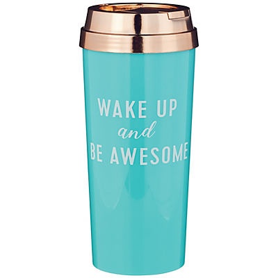 slide 1 of 1, All About U Wake Up And Be Awesome Coffee Cup, 1 ct