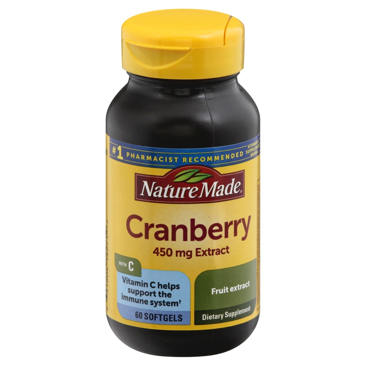 slide 1 of 4, Nature Made Super Strength Cranberry Extract Softgels, 60 ct;  450 mg