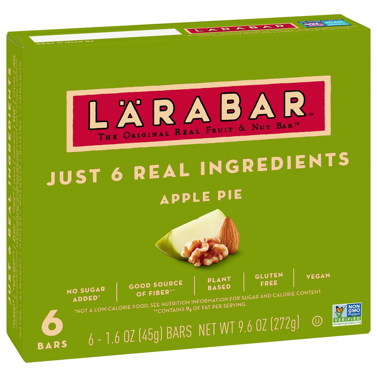 slide 5 of 11, LÄRABAR Apple Pie, Gluten Free Vegan Fruit & Nut Bars, 1.6 oz bars, 6 ct, 6 ct