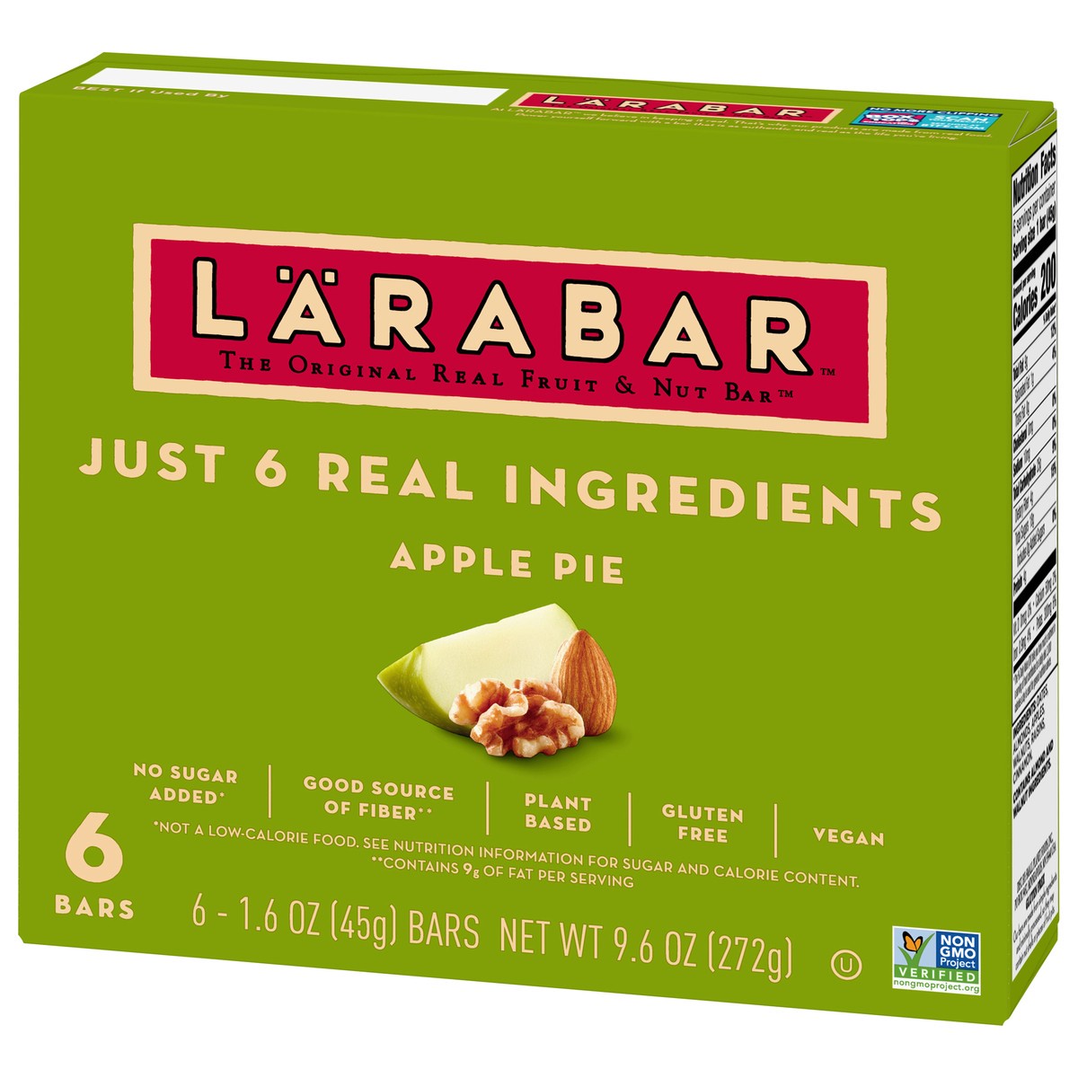 slide 3 of 11, LÄRABAR Apple Pie, Gluten Free Vegan Fruit & Nut Bars, 1.6 oz bars, 6 ct, 6 ct