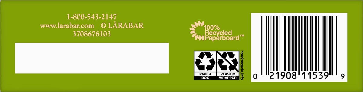 slide 8 of 11, LÄRABAR Apple Pie, Gluten Free Vegan Fruit & Nut Bars, 1.6 oz bars, 6 ct, 6 ct