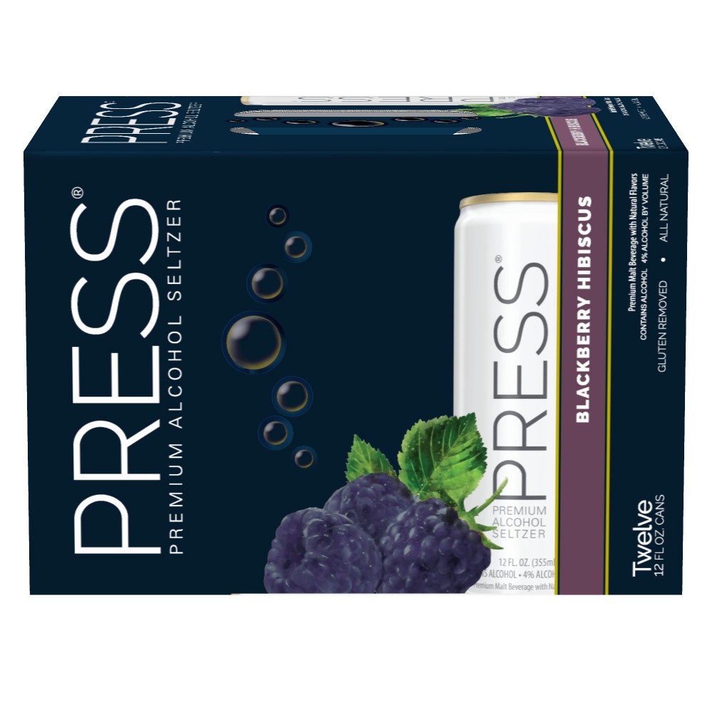 slide 1 of 9, PRESS Alcohol Seltzer, 144 fl oz