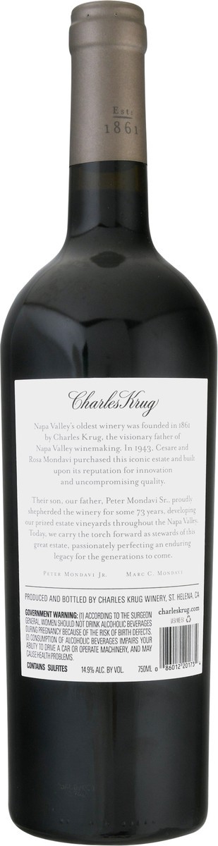 slide 7 of 12, Charles Krug Merlot, 750 ml