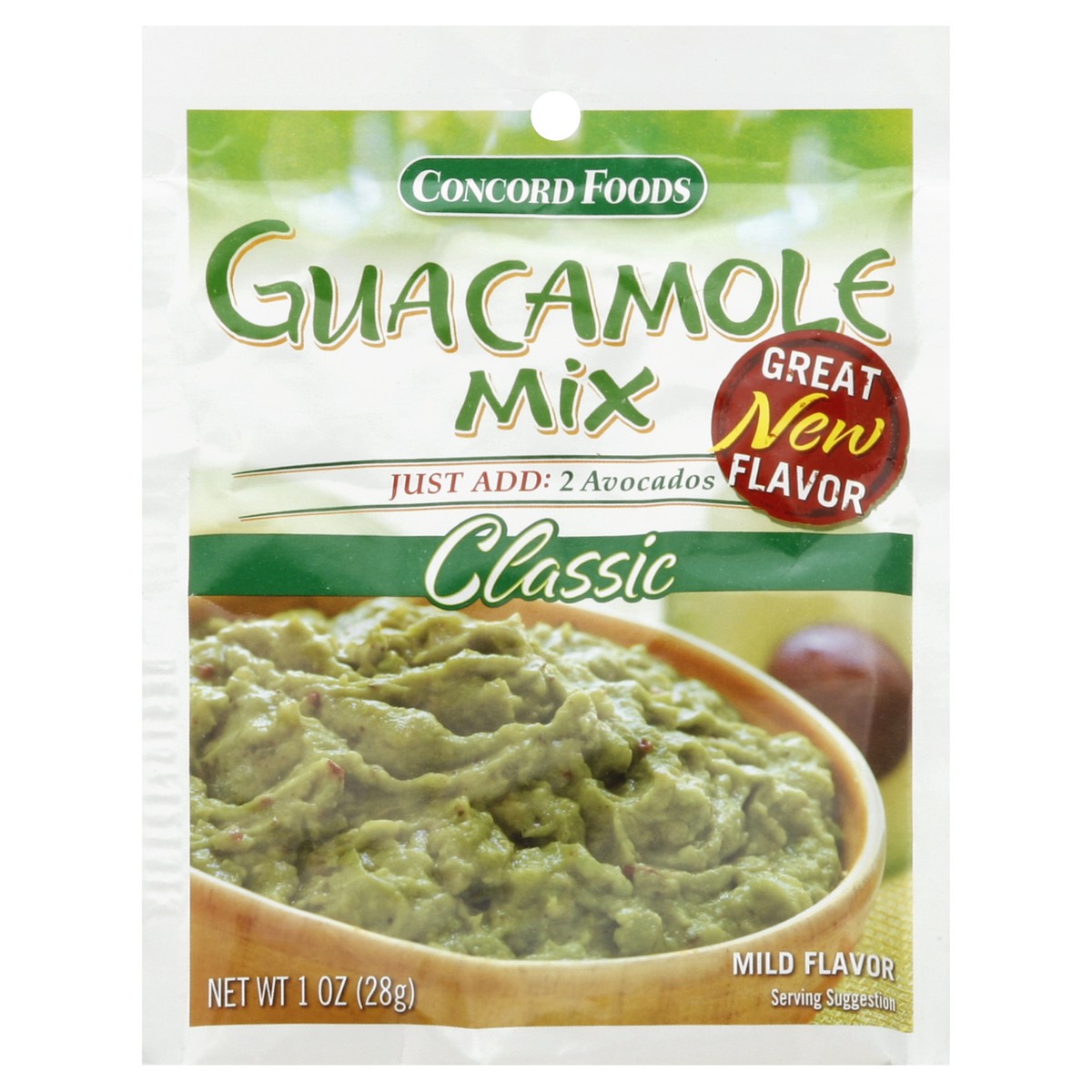 slide 2 of 3, Concord Fresh Success Classic Mild Guacamole Seasoning Mix 1 oz, 1 oz