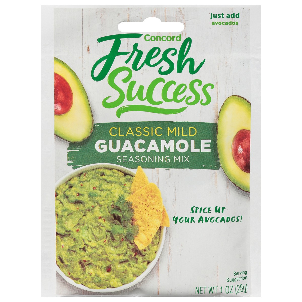 slide 1 of 3, Concord Fresh Success Classic Mild Guacamole Seasoning Mix 1 oz, 1 oz