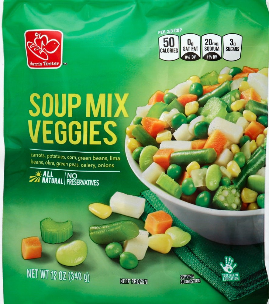 slide 1 of 3, Harris Teeter Soup Mix Veggies, 12 oz