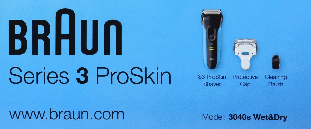 slide 2 of 7, Braun Series 3 ProSkin 3040s Wet & Dry Shaver, 1 ct