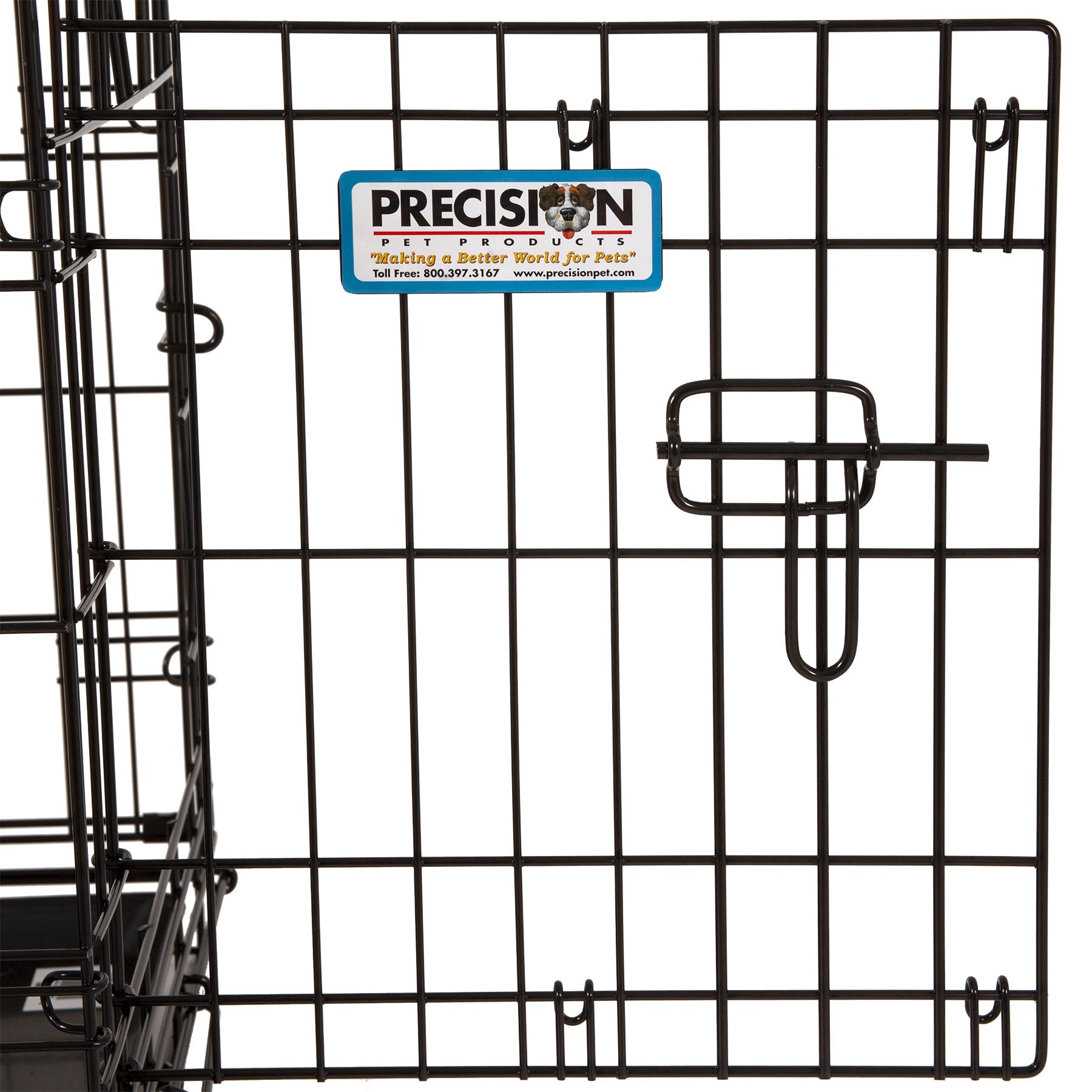 slide 3 of 10, Precision Pro Valu 1-Door Dog Crate, 24 in