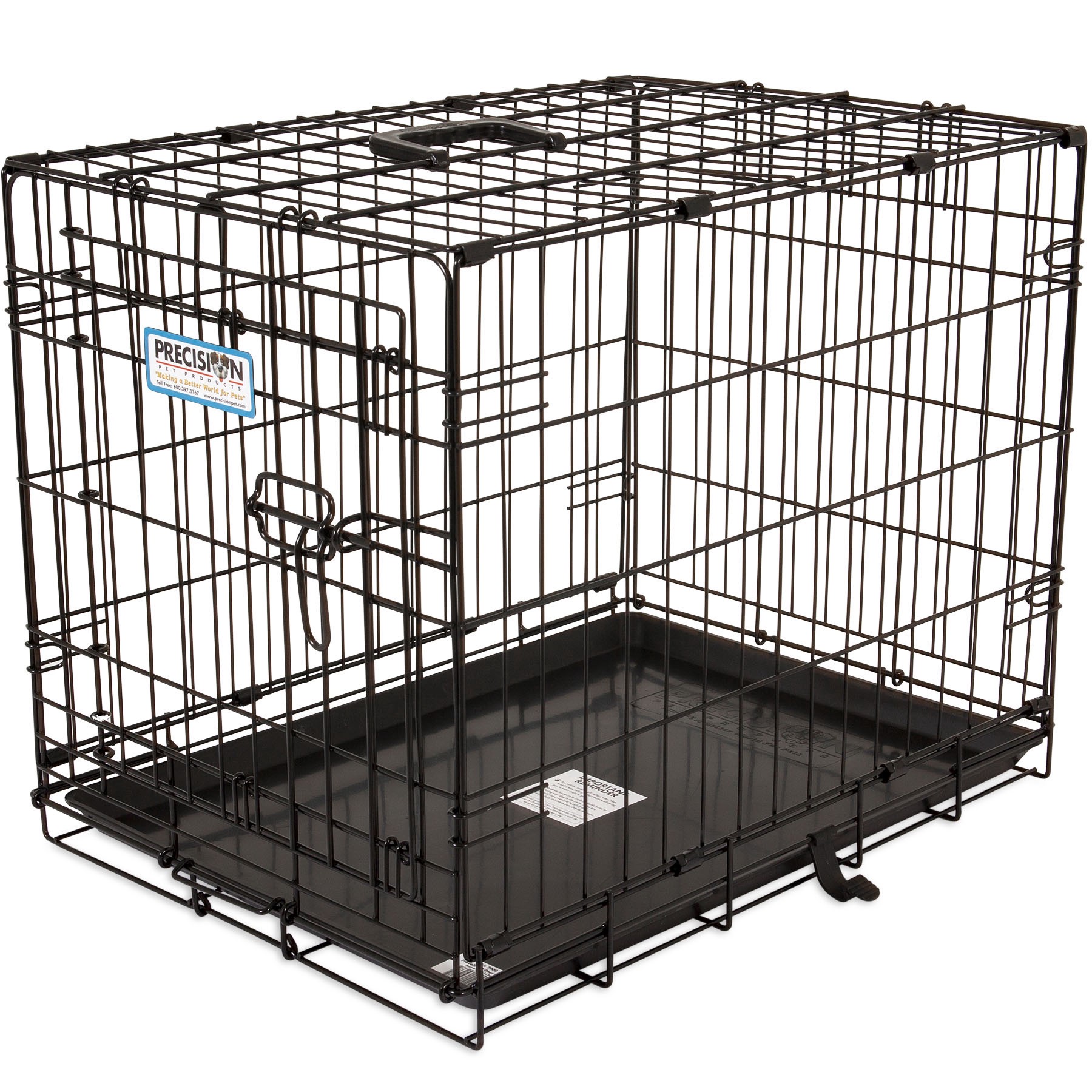 slide 2 of 10, Precision Pro Valu 1-Door Dog Crate, 24 in