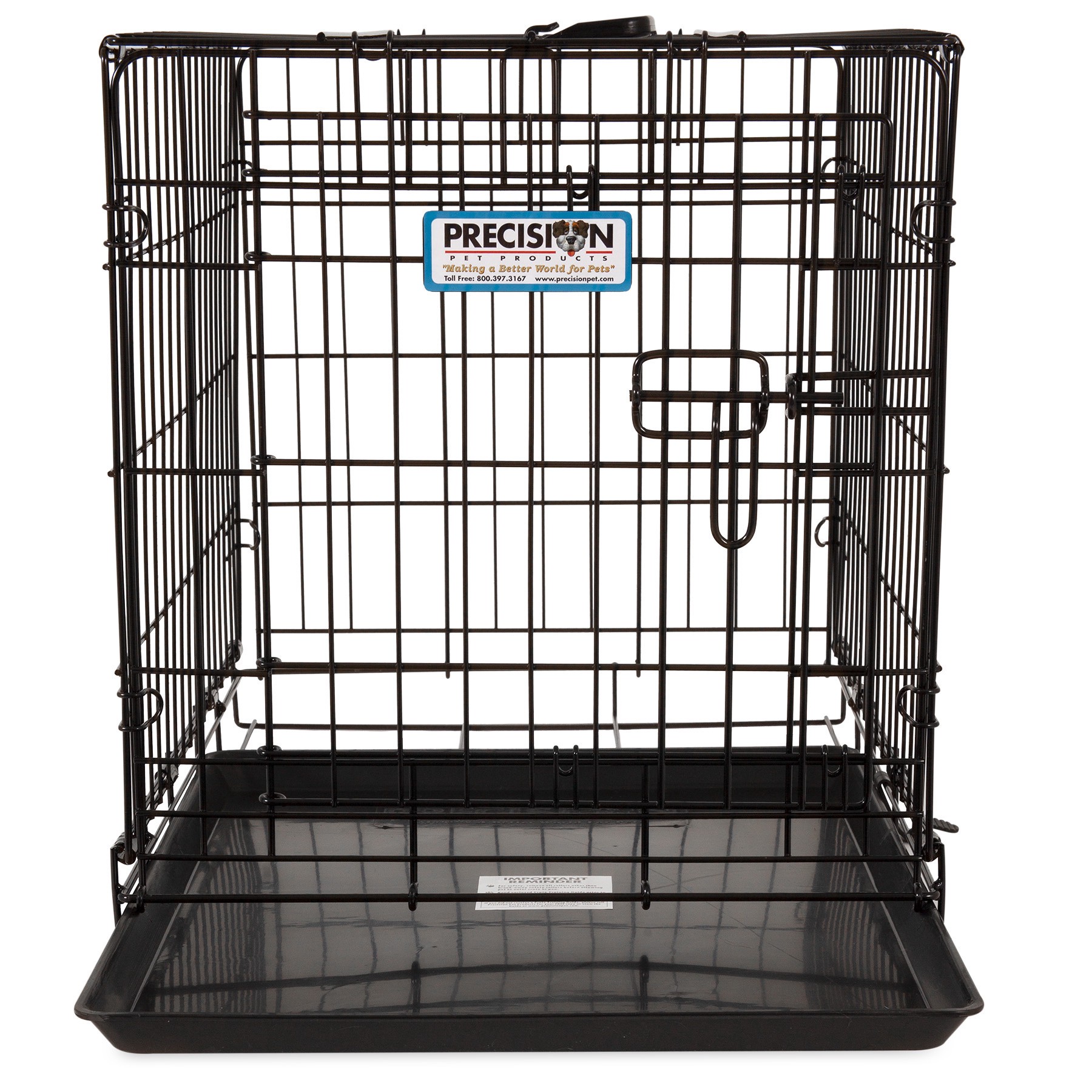 slide 6 of 10, Precision Pro Valu 1-Door Dog Crate, 24 in