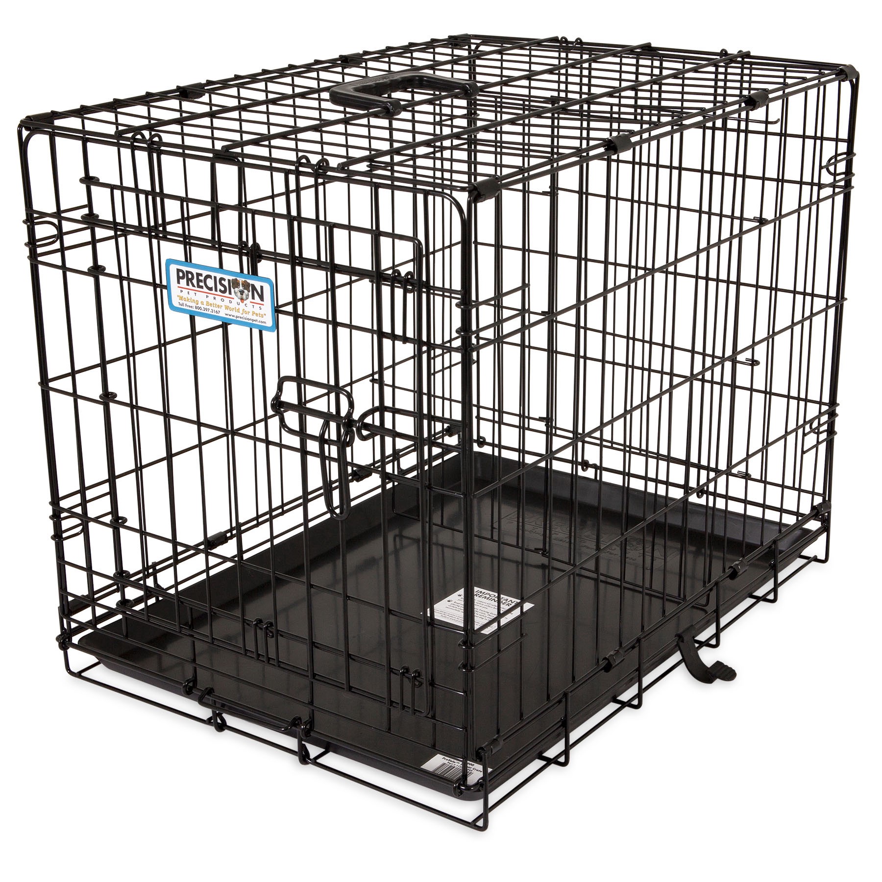 slide 9 of 10, Precision Pro Valu 1-Door Dog Crate, 24 in