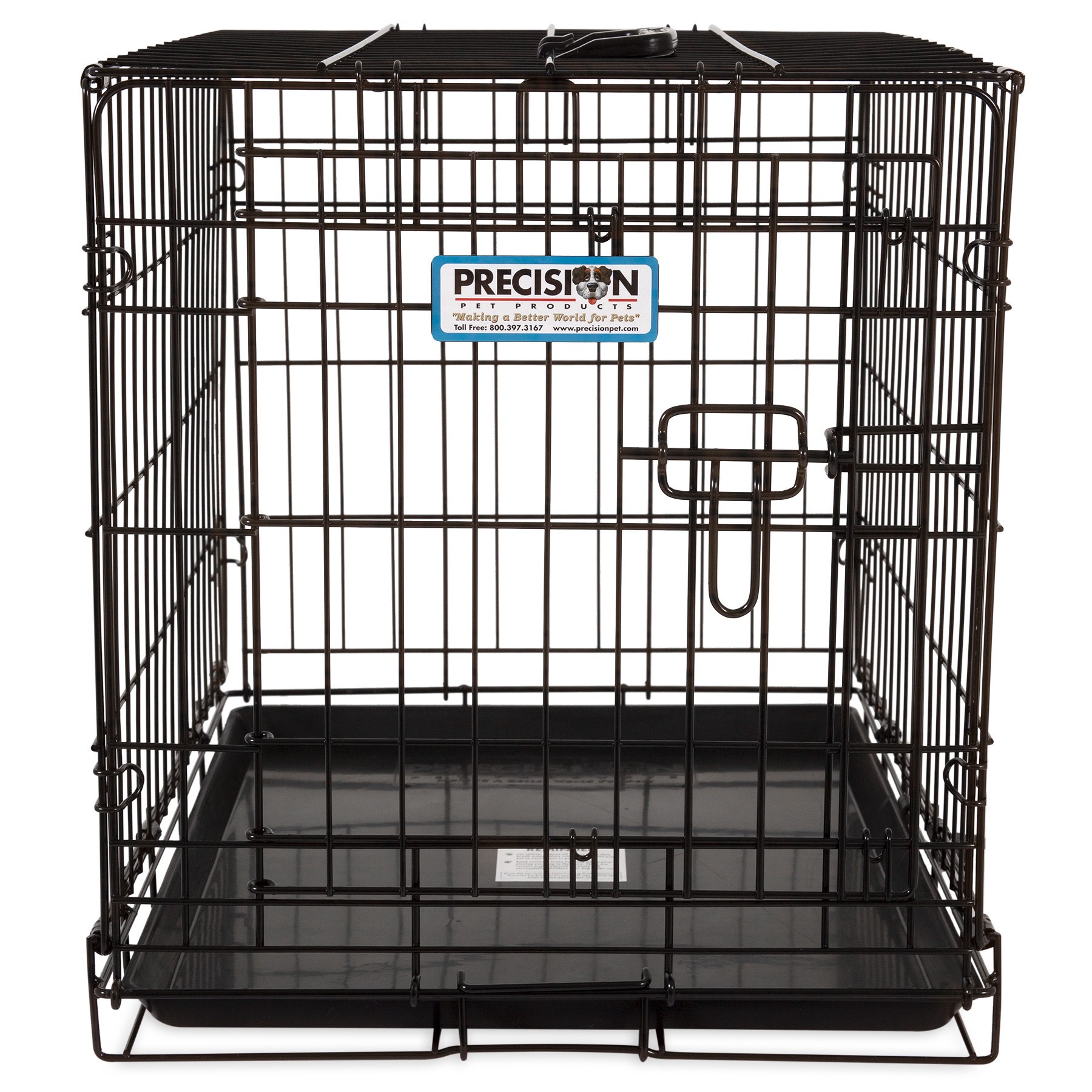 slide 5 of 10, Precision Pro Valu 1-Door Dog Crate, 24 in