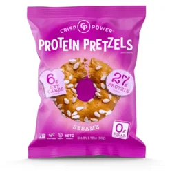 Crisp Power Sesame Protein Pretzels