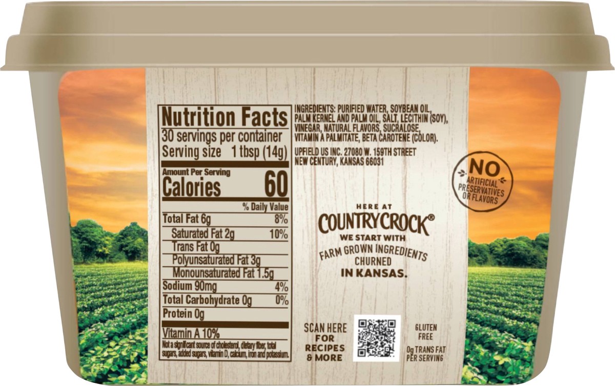 slide 9 of 12, Country Crock 35% Cinnamon Honey Vegetable Oil Spread 15 oz, 15 oz