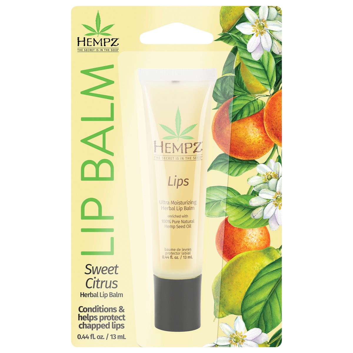 slide 1 of 6, Hempz Herbal Lip Balm, 0.44 oz