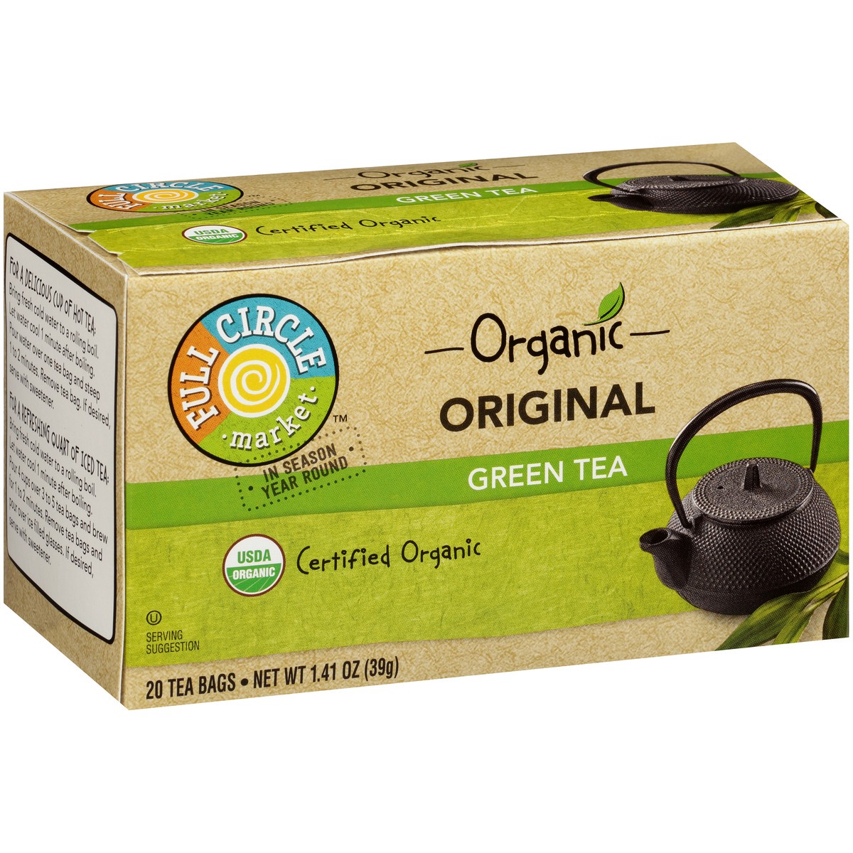 slide 7 of 15, Full Circle Market Original Green Tea - 1.41 oz, 1.41 oz