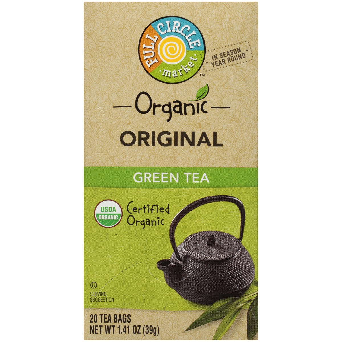 slide 9 of 15, Full Circle Market Original Green Tea - 1.41 oz, 1.41 oz