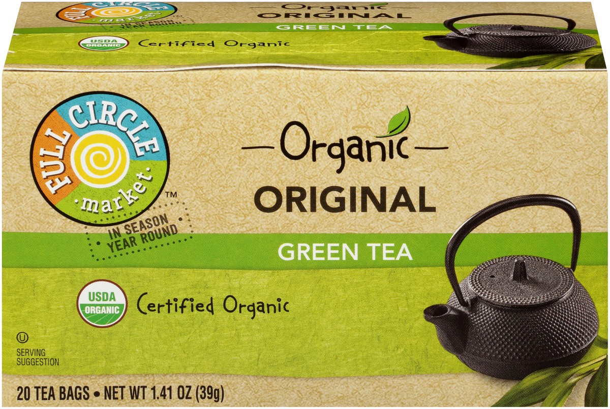 slide 6 of 15, Full Circle Market Original Green Tea - 1.41 oz, 1.41 oz