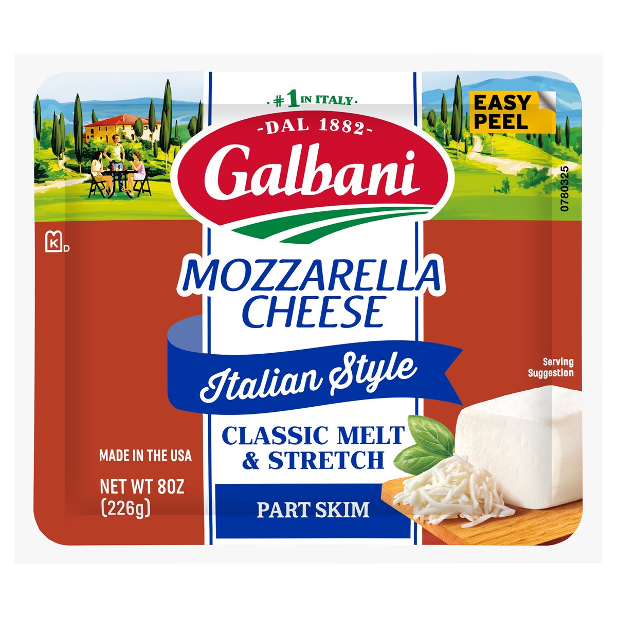 slide 1 of 10, Galbani 8oz Part Skim Mozzarella Cheese, 8 oz
