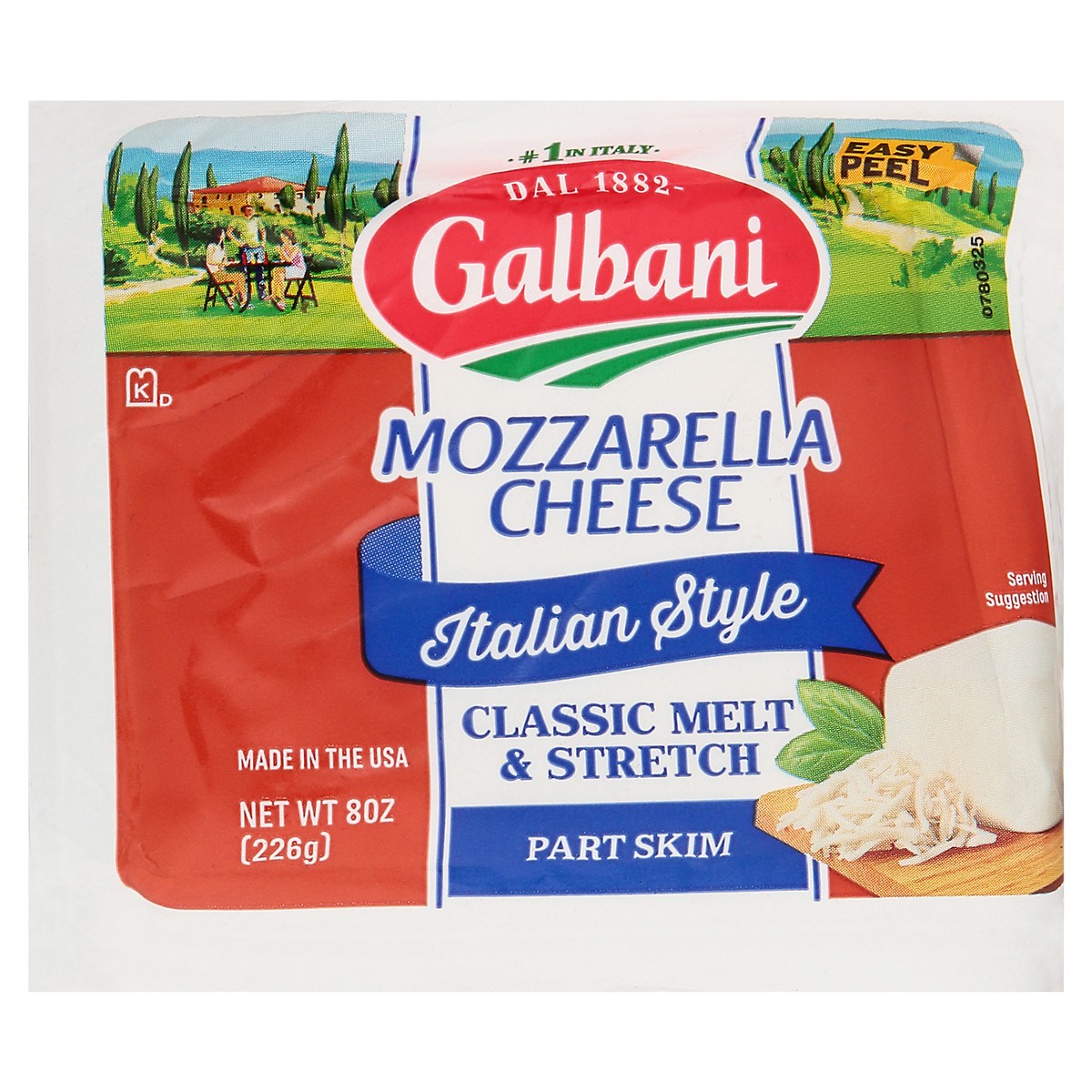 slide 4 of 10, Galbani 8oz Part Skim Mozzarella Cheese, 8 oz