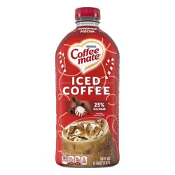Coffee-Mate Coffee Mate Peppermint Mocha Flavored Iced Coffee, Non-Dairy Cold Coffee, Ready to Drink, 50 fl oz