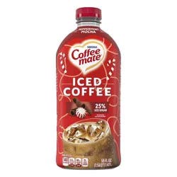 Coffee-Mate Coffee Mate Peppermint Mocha Flavored Iced Coffee, Non-Dairy Cold Coffee, Ready to Drink, 50 fl oz